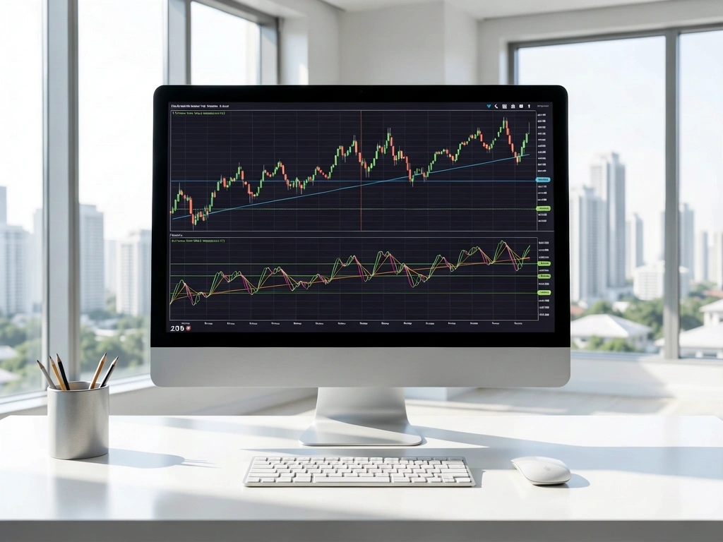 Antaramuka TradingView Profesional
